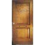 Porta blindata in legno con decorazione